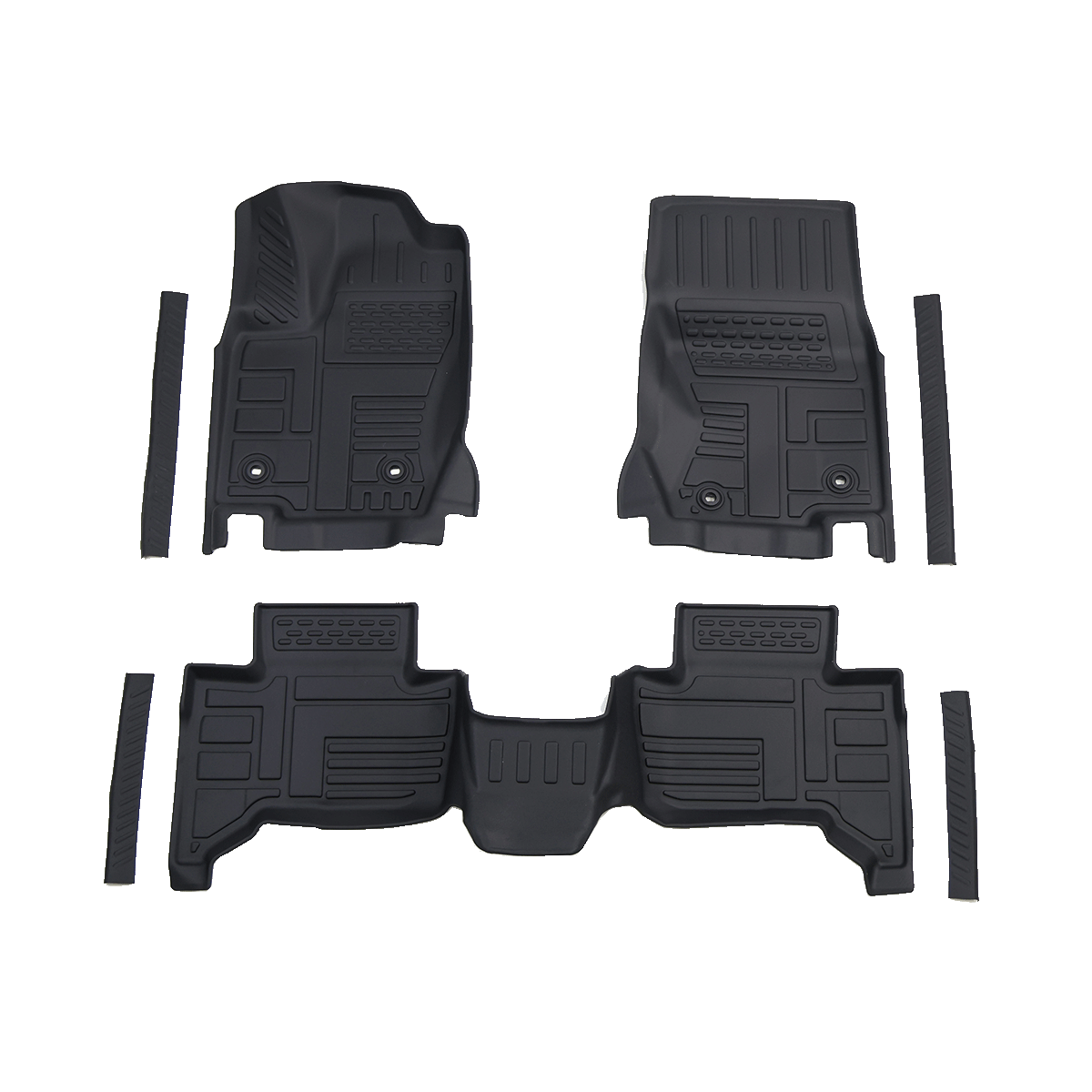 High-edge floor mats for LC250 2024-2026, full coverage interior protection