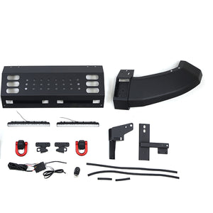 LC250 Front Push Bar with Compatible Winch Recovery Support