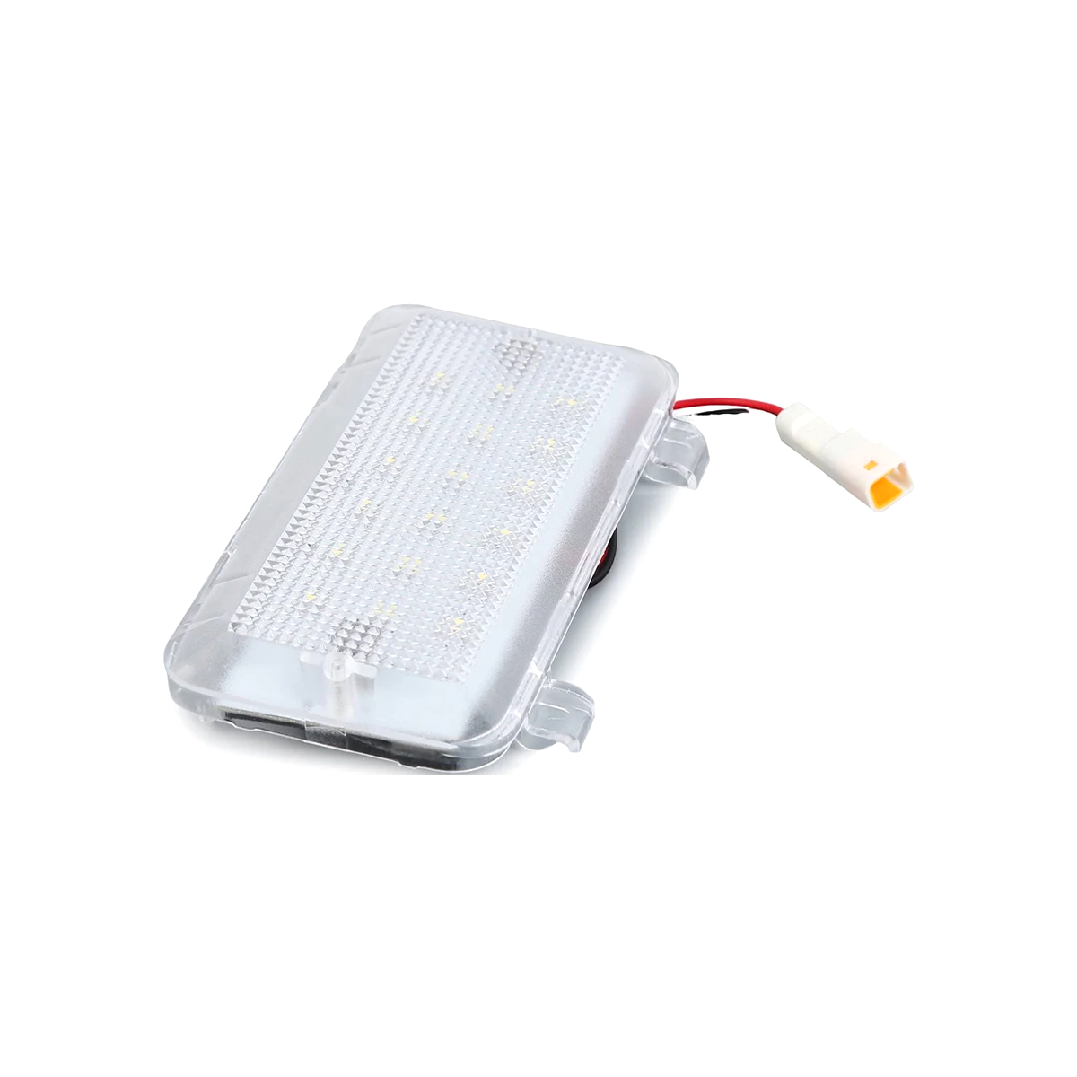 Close-up of full-screen touch LED tailgate light for LC250 with diamond-clear lens