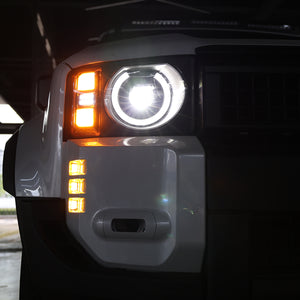 Toyota LC250 Gloss White Multifunction Fog Light Frame