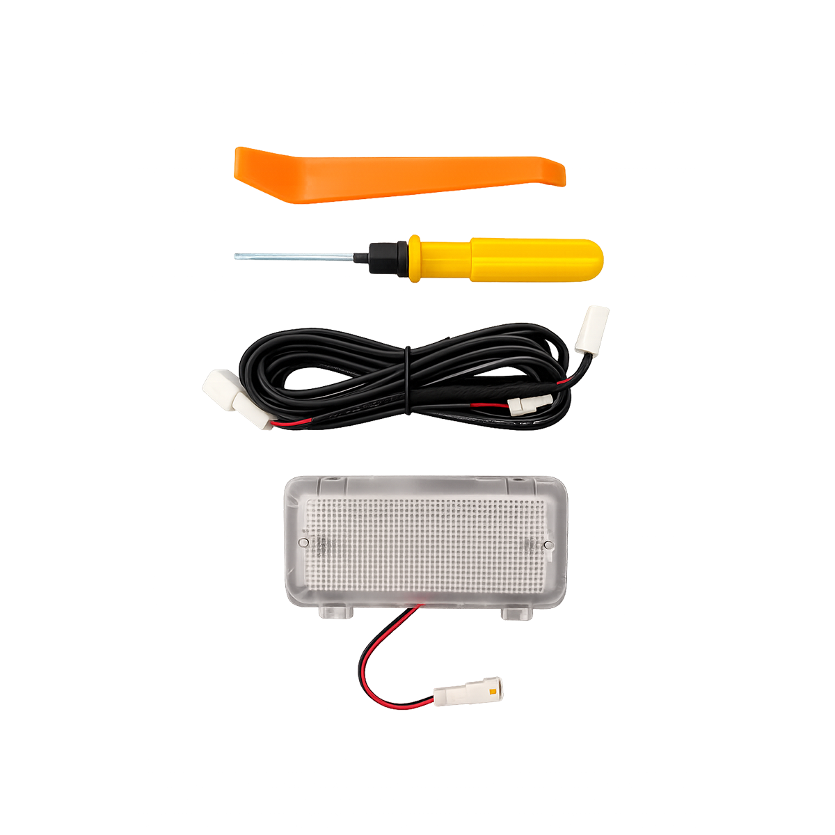 Plug-and-play full-screen touch LED tailgate light for Toyota LC250, no cutting or drilling