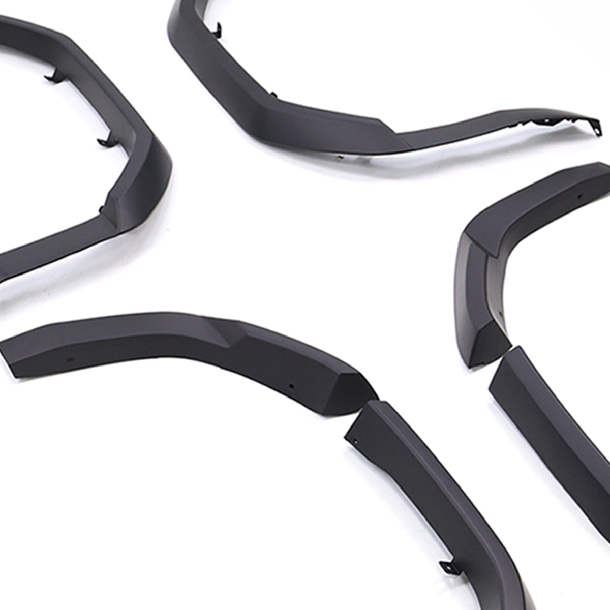 Toyota LC250 fender flares using OEM clip mounting poi