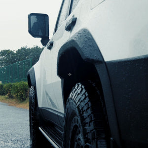 Toyota Land Cruiser LC250 off-road wide fender flares mud and debris protection