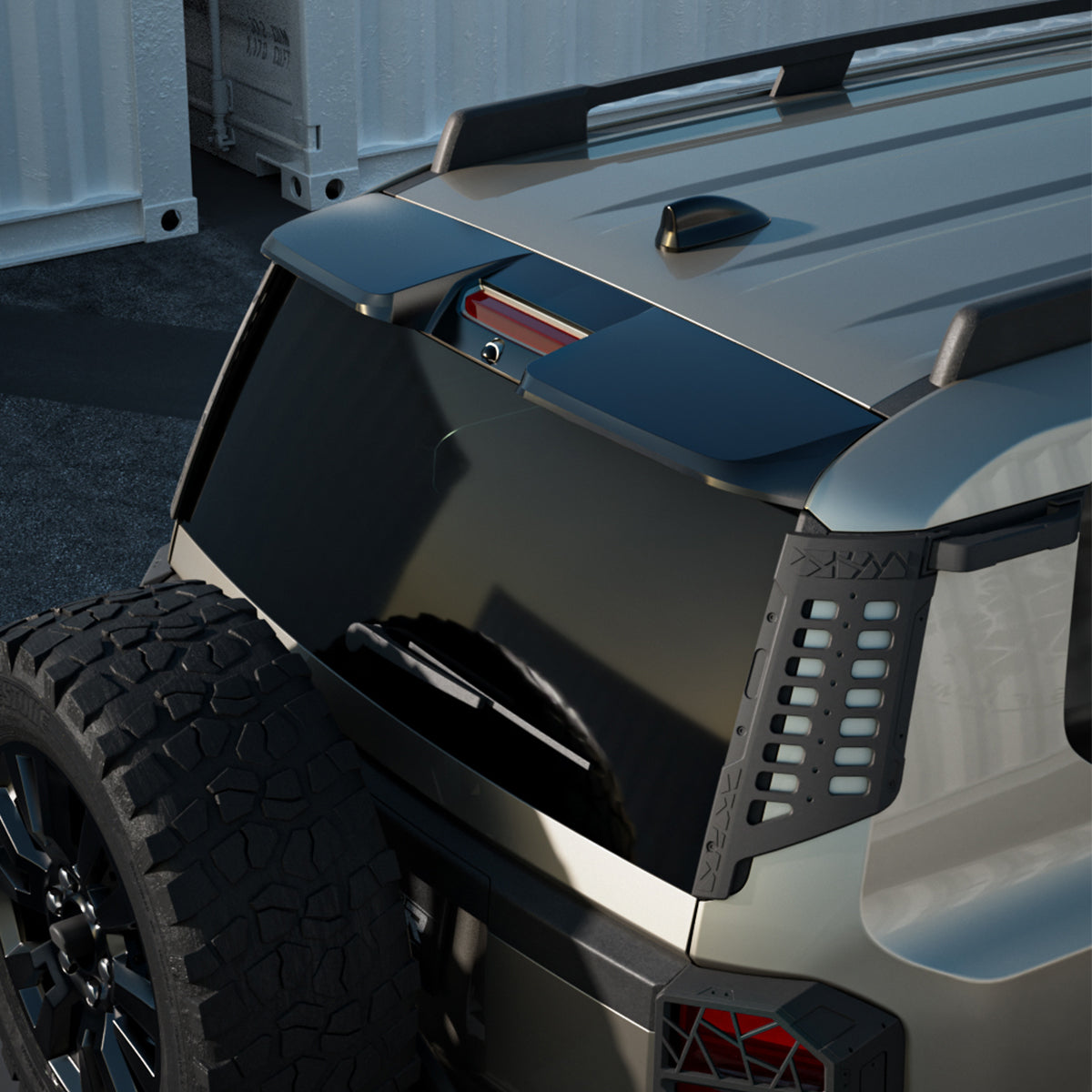 Adhesive Installation of LC250 Rear Roof Spoiler