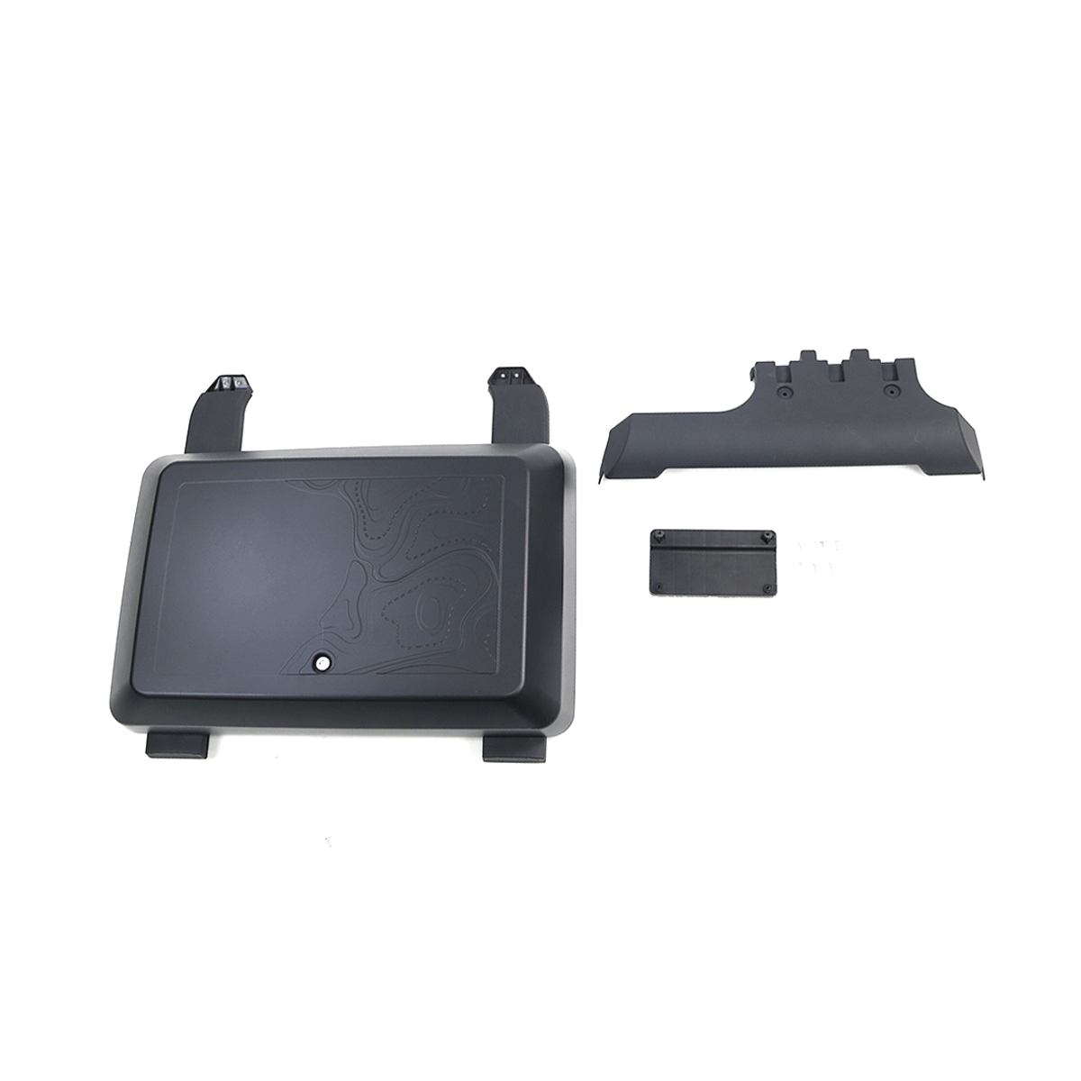 LC250 roof rail top-hang installation detail for side storage box