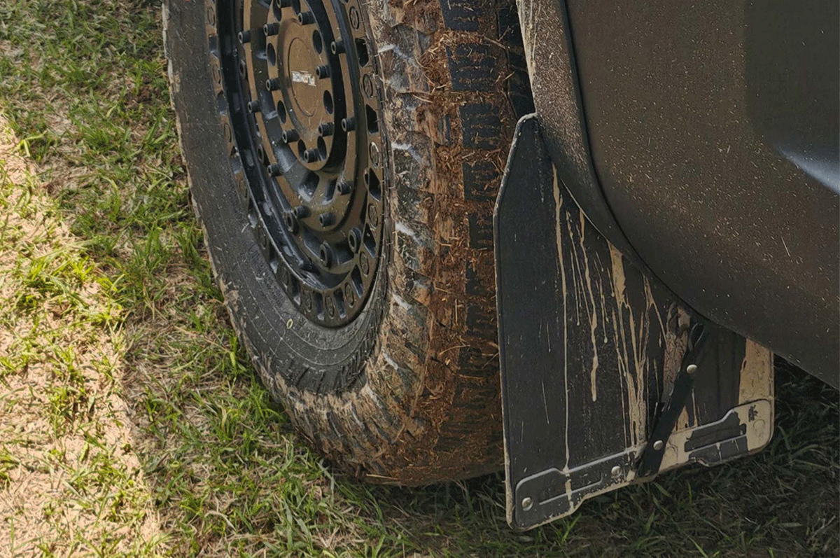 Durable Rubber Mudguards - Toyota Land Cruiser LC250 Heavy-Duty Flexible Mud Flaps (2024–2027)