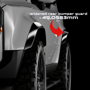 Installed wide-body fender flares on Toyota LC250, giving a wider stance and enhanced protection