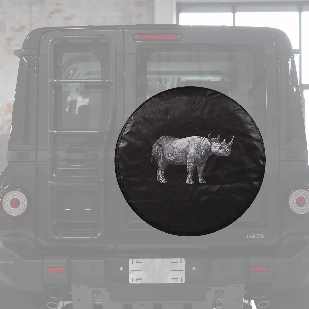 plomor-Canvas Spare Tire Cover for INEOS Grenadier – Rhino Print-2