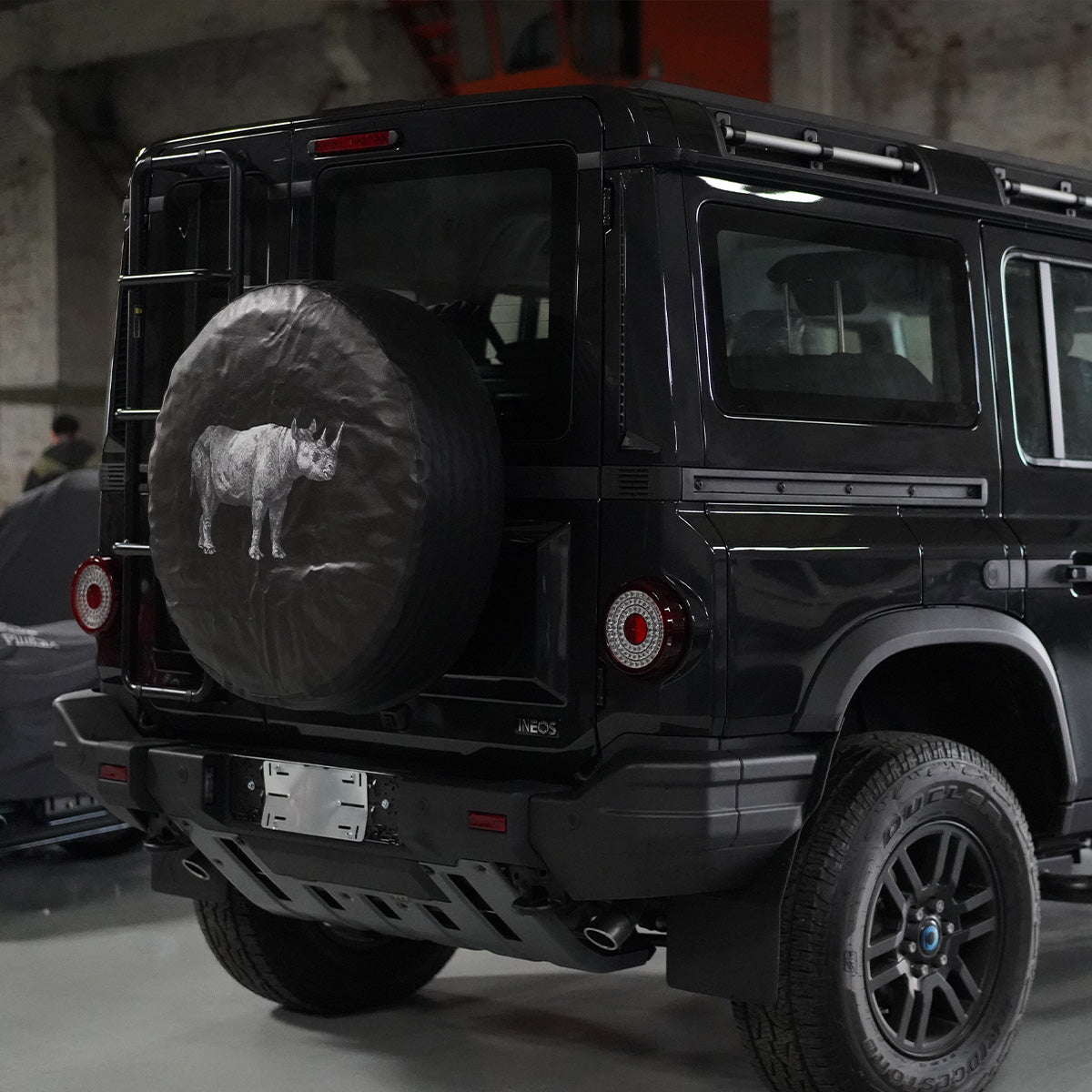 plomor-Canvas Spare Tire Cover for INEOS Grenadier – Rhino Print-4