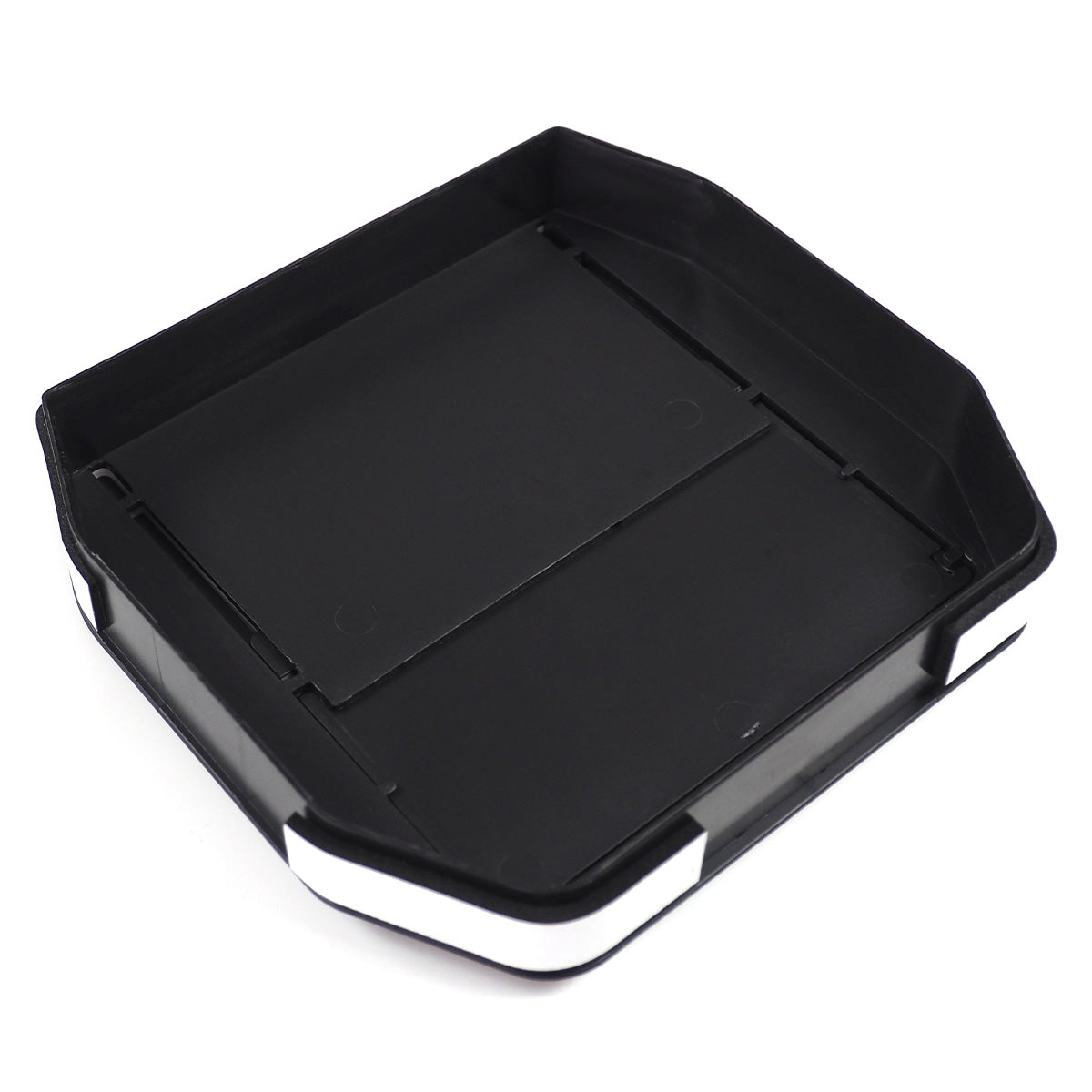 PLOMOR ABS armrest hidden storage organizer detail view
