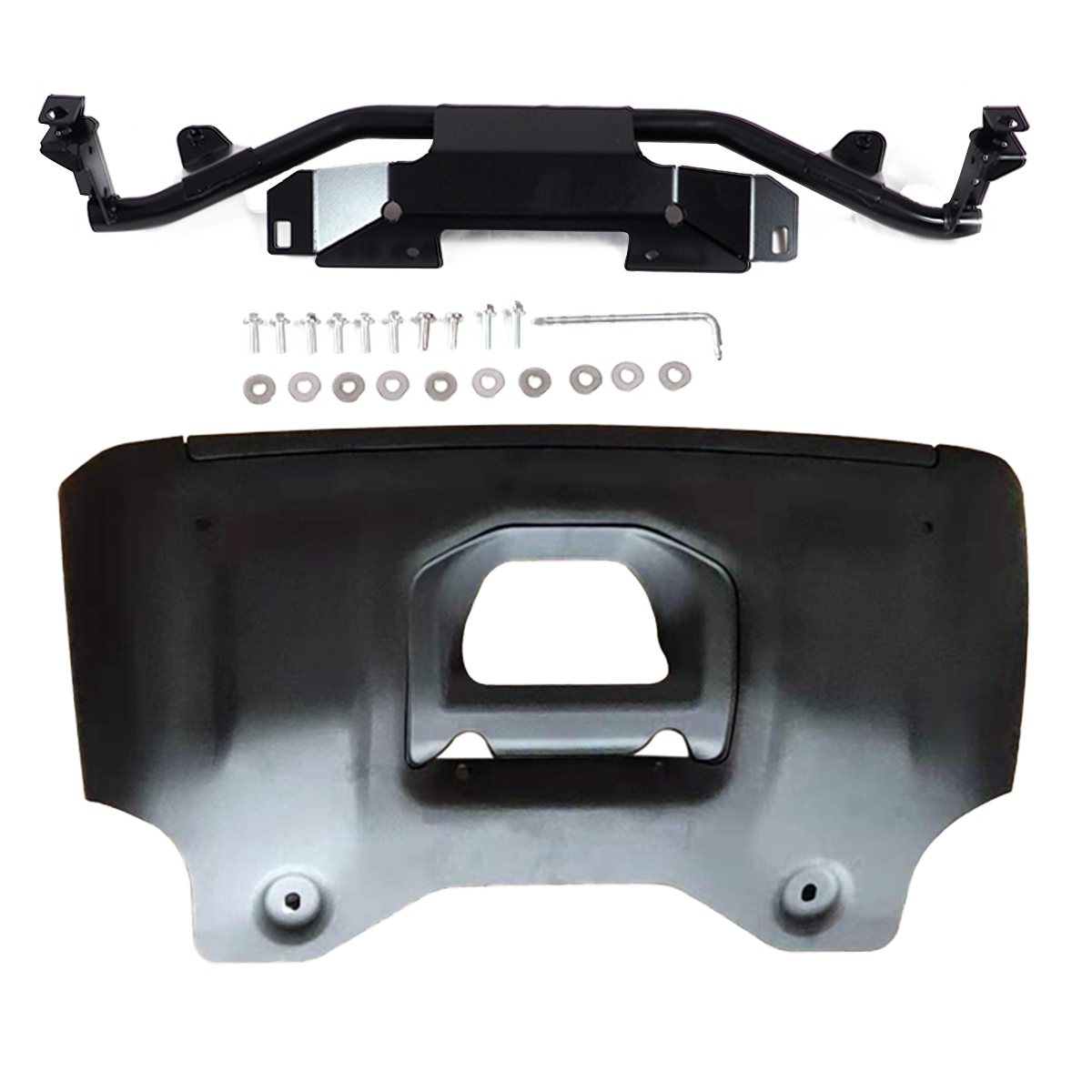 PLOMOR ABS front bumper corner trim angled view for Land Rover Defender