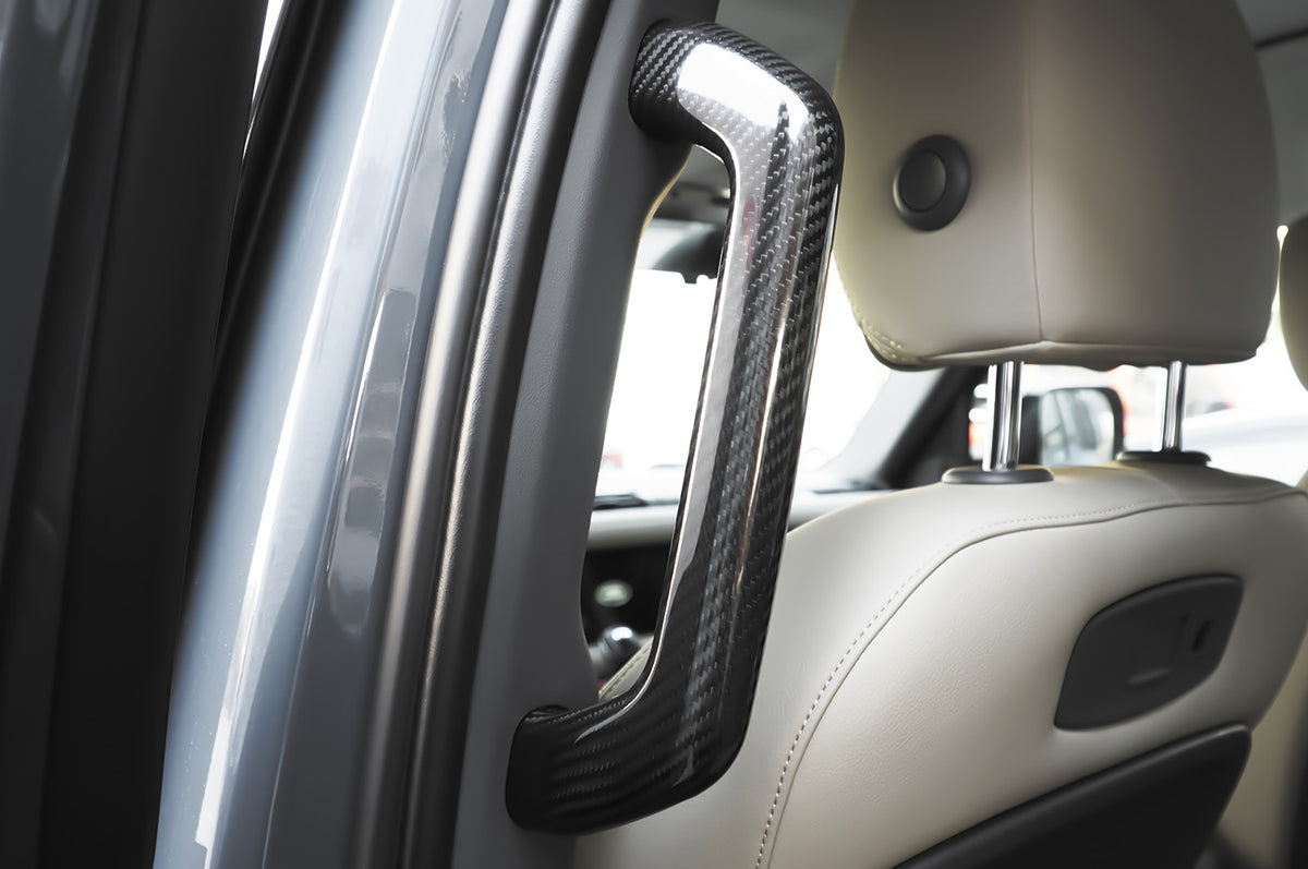 OEM-Fit Installation - PLOMOR Carbon Fiber Grab Handles for Land Rover Defender 90/110/130