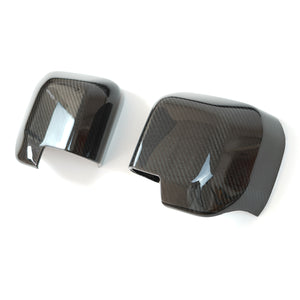 Easy 3M stick-on installation of PLOMOR Carbon Fiber Mirror Cover