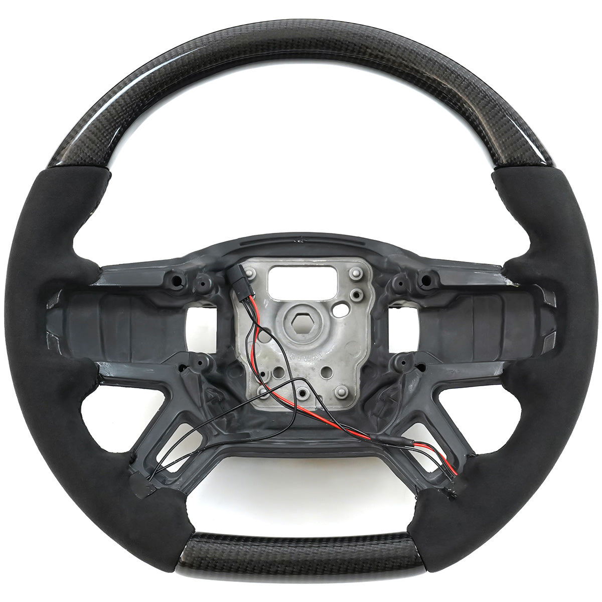 PLOMOR carbon fiber steering wheel performance insert detail