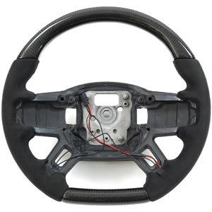 PLOMOR carbon fiber steering wheel performance insert detail