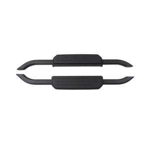 PLOMOR aluminium side steps for Defender 110 black and silver trim