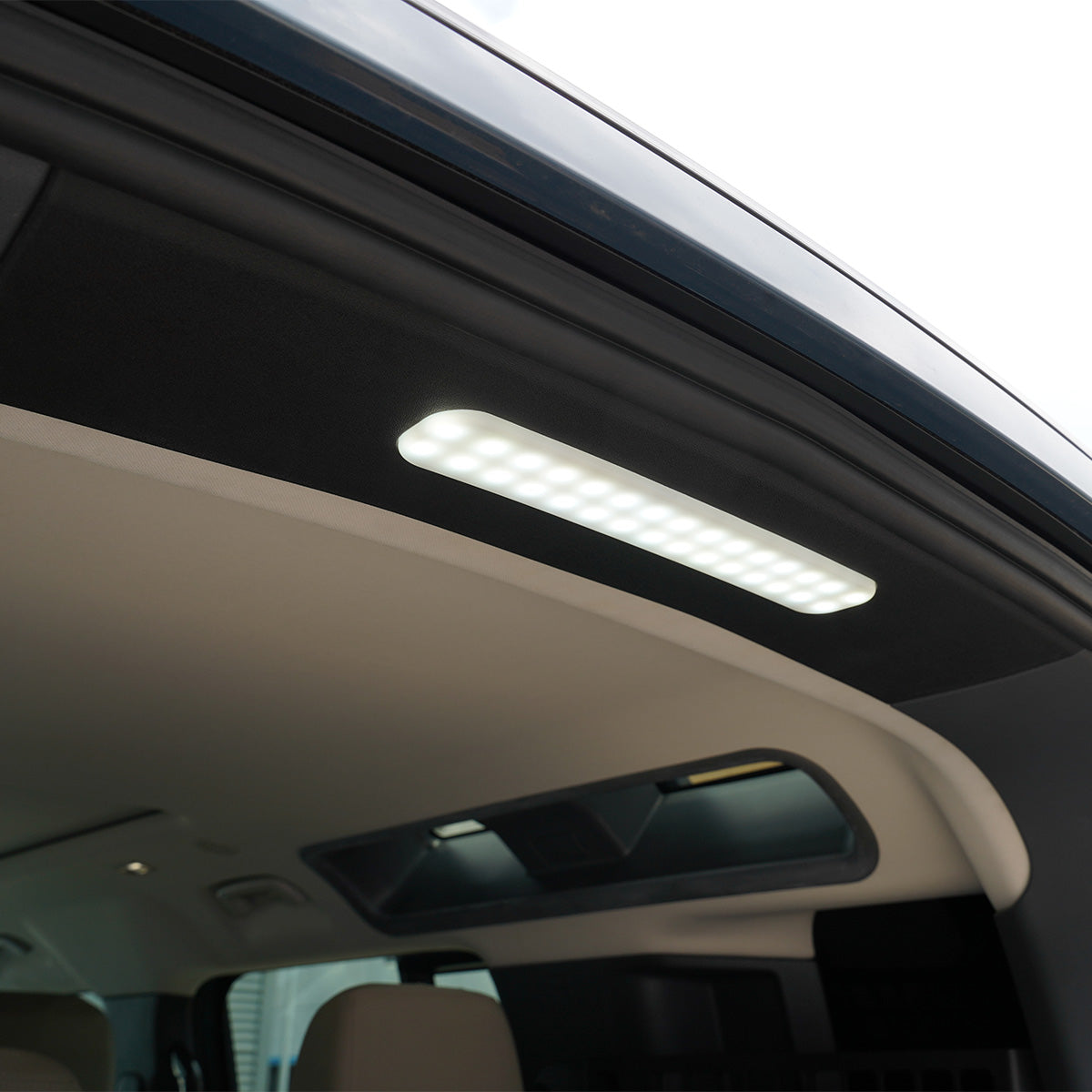 PLOMOR Rear Cargo LED Roof Light Installed on Defender 110