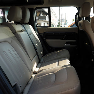 PLOMOR Rear Seat Recline Hook Installed Side Angle on Defender 110