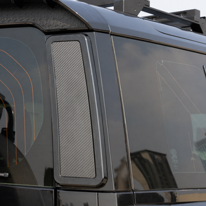 OEM fit look of PLOMOR rear storage box on Land Rover Defender 110
