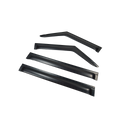PLOMOR Defender ABS black window visors front view