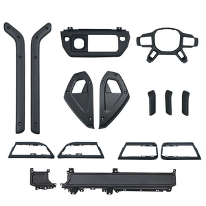 Dashboard carbon fiber trim installed on Defender 90 110 130