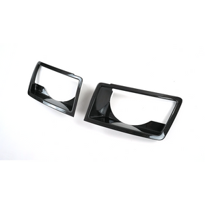 Durable, UV- and weather-resistant PLOMOR dry carbon headlight cover for Defender 90/110/130
