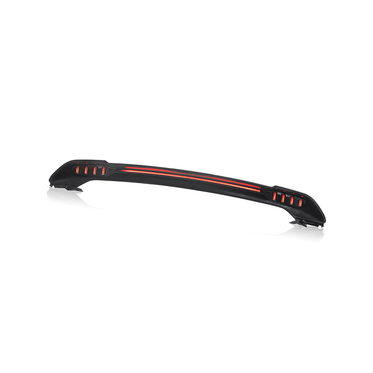 Installed rear spoiler for Defender 90 110 130 off-road styling