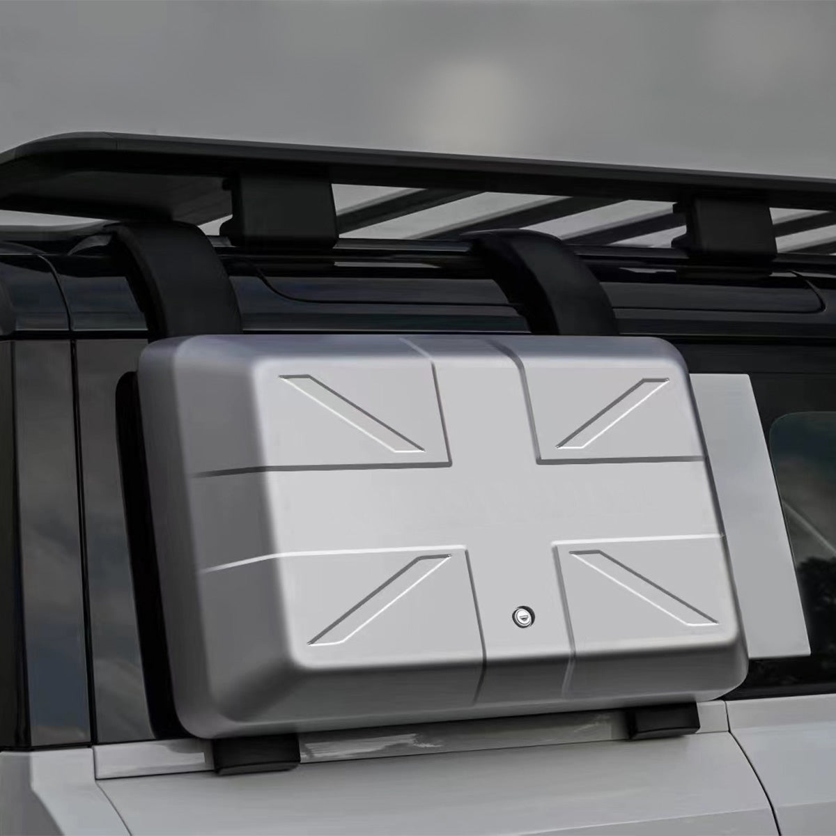 PLOMOR Side Storage Box for Land Rover Defender 90/110/130 – Silver
