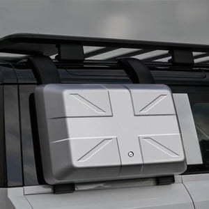 PLOMOR Side Storage Box for Land Rover Defender 90/110/130 – Silver