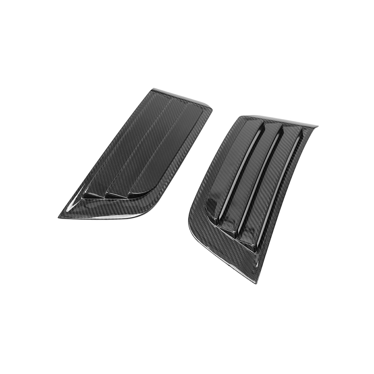 Installed side vent covers for Land Rover Defender 90 110 130