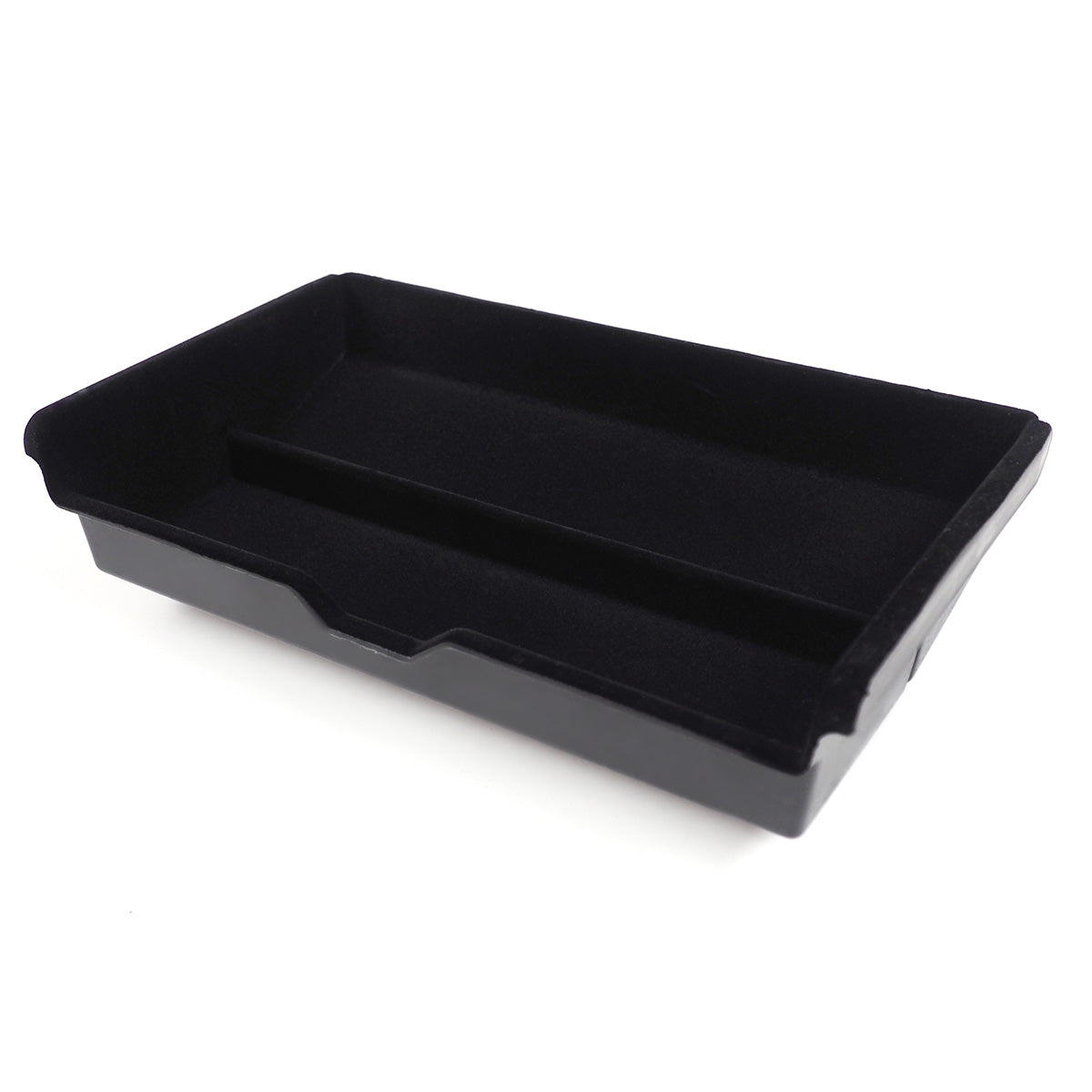 PLOMOR Lower Centre Console Tray Installed in Defender 90/110 Interior