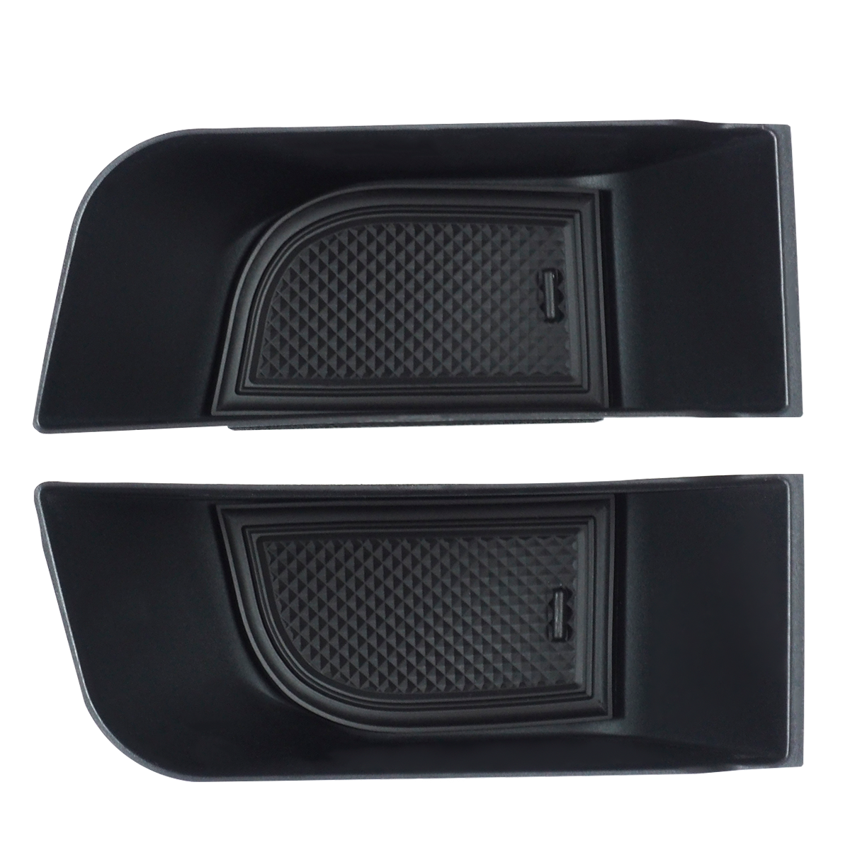 PLOMOR Defender 90/110 door storage organizer front view OEM fit