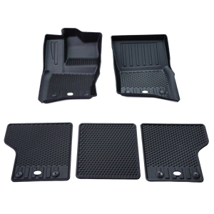 PLOMOR All-Weather Floor Mats for Land Rover Defender 90/110 – Top View