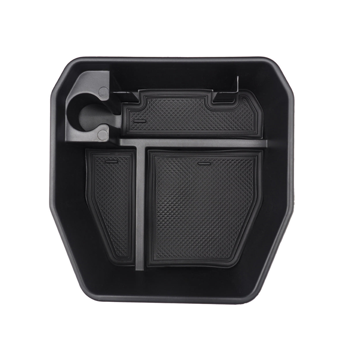 PLOMOR armrest storage box with modular dividers for Defender 90/110