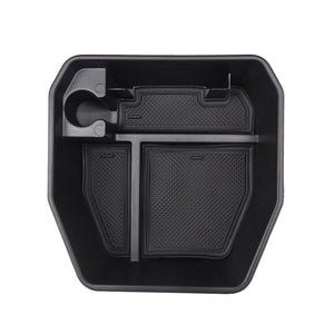PLOMOR armrest storage box with modular dividers for Defender 90/110