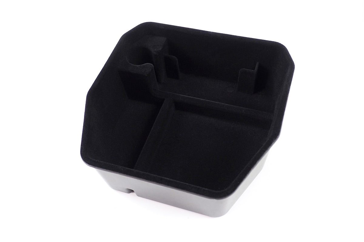 FRONT ARMREST BOX FLOCK - PLOMOR Defender 90/110 L663 Custom Armrest Storage Box – ABS or Flocked Finish
