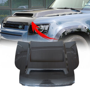 PLOMOR One-Piece Carbon Fibre Bonnet for Land Rover Defender 90 110