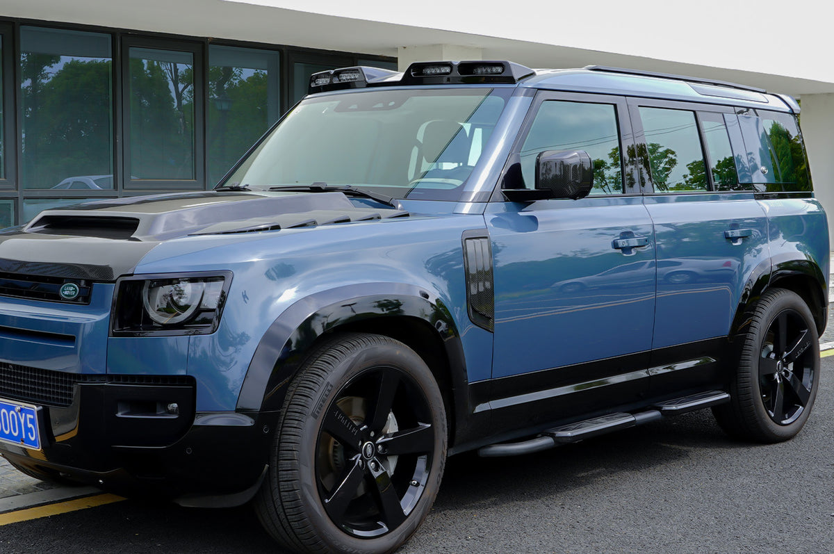 Aerodynamic & Safe - PLOMOR Land Rover Defender 90/110 Aluminium Roof Rack – Lightweight, Strong & Modular