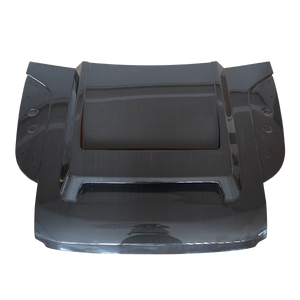 PLOMOR Defender 90 carbon fiber engine hood front view