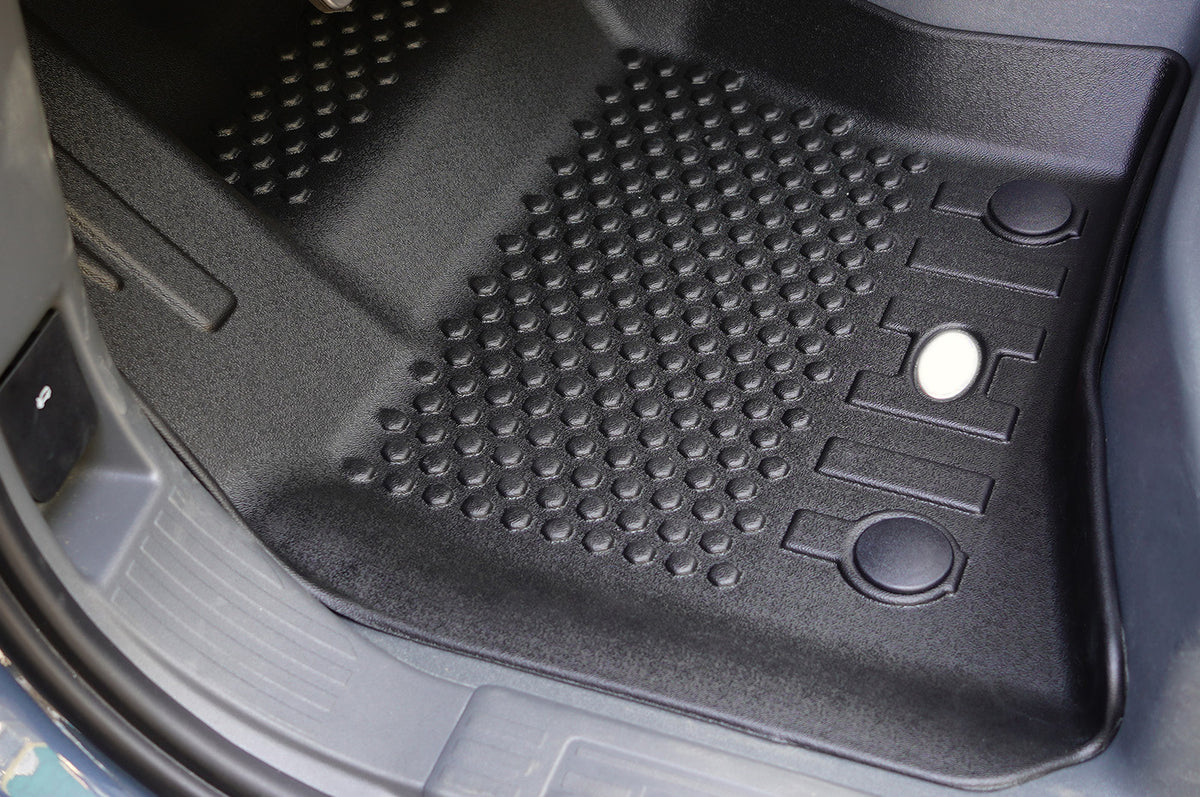 Full Set Floor Mats - PLOMOR All-Weather Floor Mats for Land Rover Defender 90/110 (LHD/RHD) – Waterproof Heavy Duty