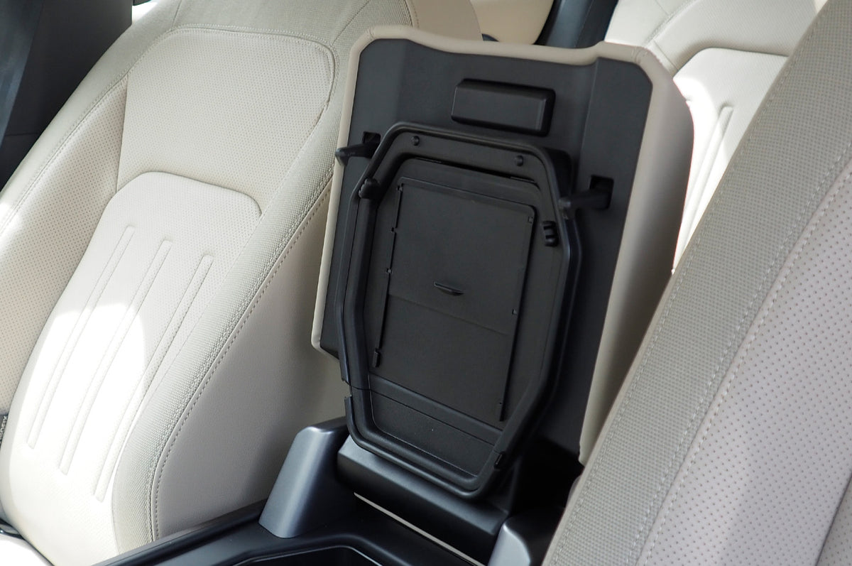 Easy-Clean Storage Box - PLOMOR Land Rover Defender 90/110 Armrest Hidden Storage Box – ABS Center Console Organizer