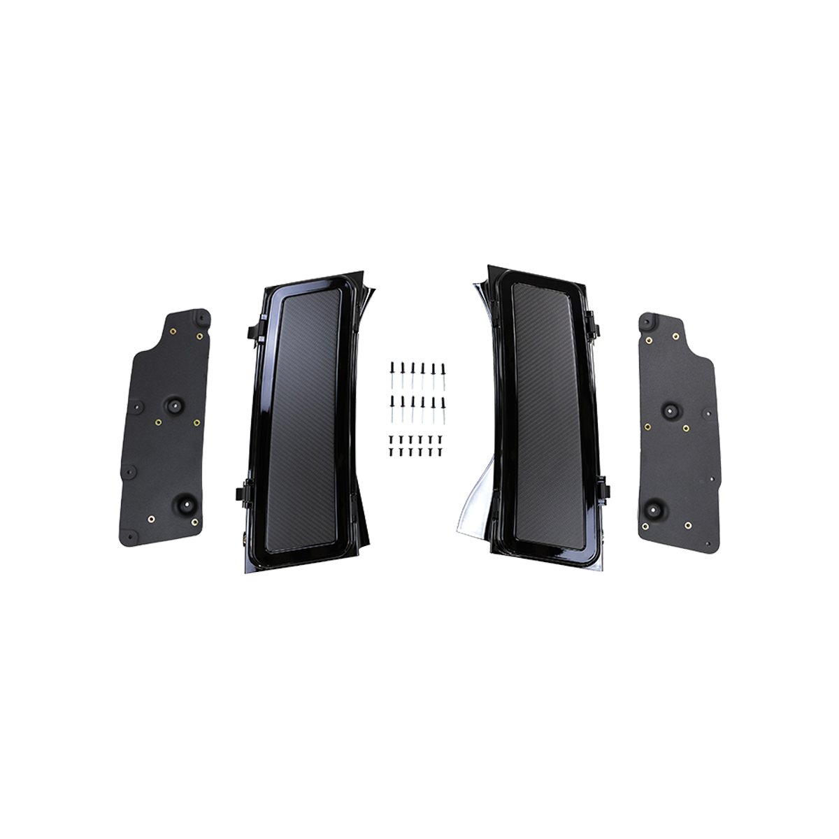 Gloss black D-pillar storage box for Land Rover Defender 90/110