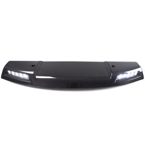 PLOMOR Dual LED Short Roof Light Bar Carbon Fiber Front View