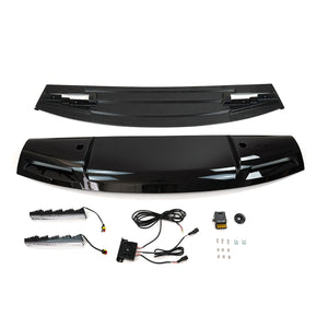 PLOMOR Dual LED Short Roof Light Bar Packaging and Accessories