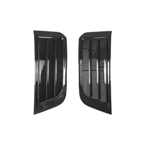 PLOMOR Defender fender vent kit carbon fiber and gloss black ABS