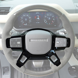 Full interior upgrade installed luxury look for Land Rover Defender with PLOMOR kit