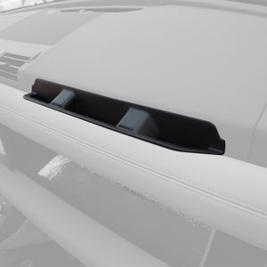 PLOMOR grab handle storage box installed driver side interior view