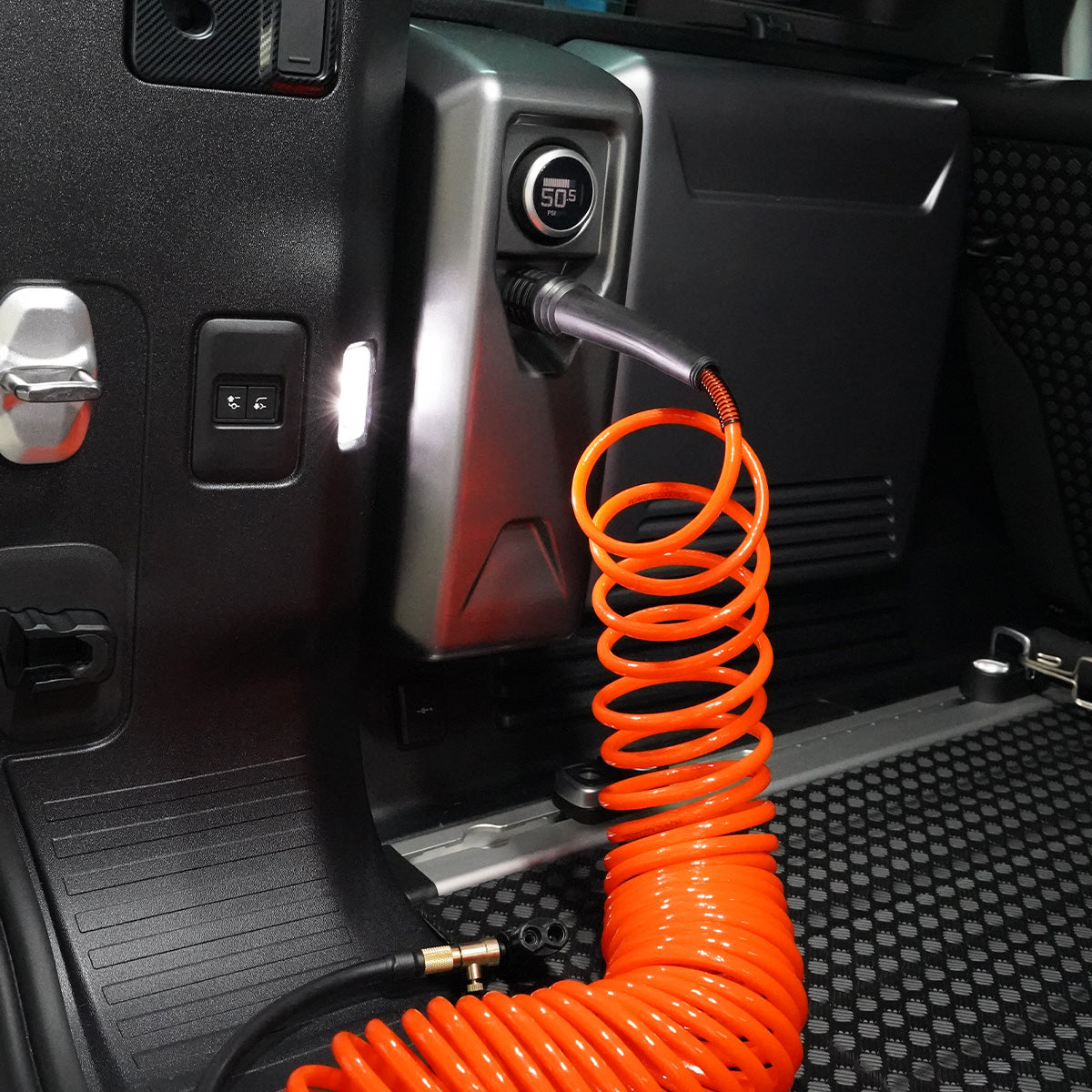 Using Tire Inflator On-the-Go – Defender 110
