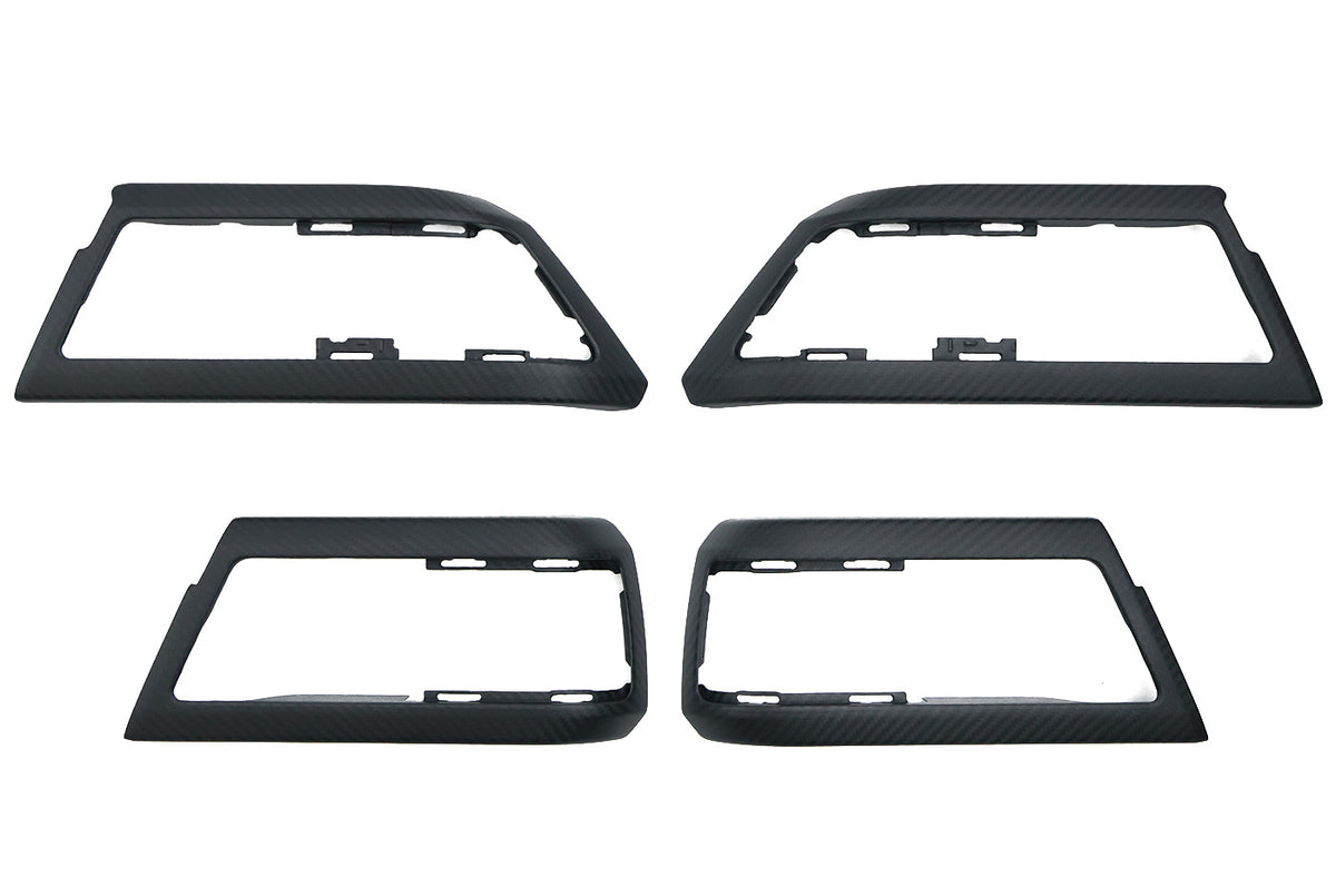Premium Matte Carbon Fibre Finish - PLOMOR Defender 90/110/130 Matte Carbon Fiber Interior Trim Kit