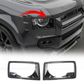 PLOMOR Dry Carbon Fibre Headlight Covers for Land Rover Defender L663 90 110 130